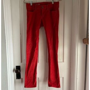 GAP 1969 Always Skinny corduroy red pants size 27/4